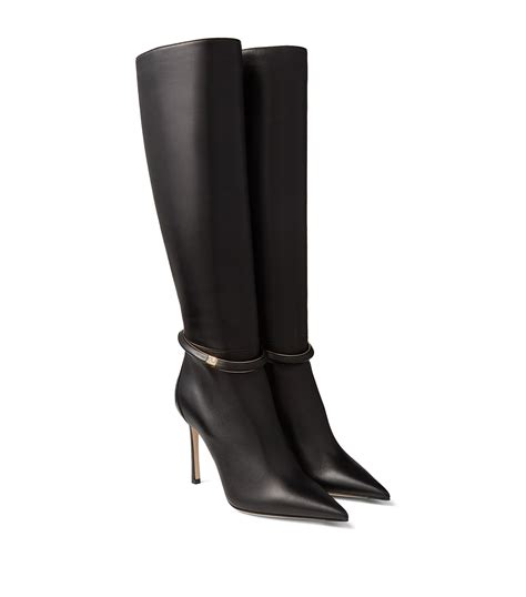 Jimmy Choo Dreece 95 Leather Knee High Boots Harrods Id