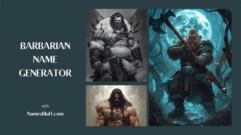 Barbarian Name Generator