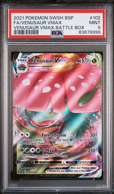 Pokemon Swsh Black Star Promo Full Art Venusaur Vmax Venusaur