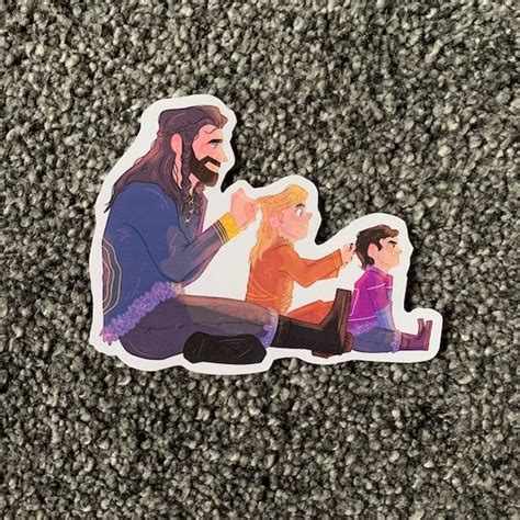 Line Of Durin Waterproof Vinyl Stickers Etsy Fili And Kili