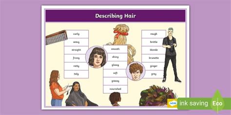 Describing Hair Word Mat Profesor Hizo Twinkl