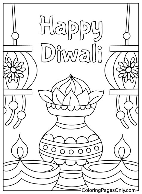 31 Diwali Coloring Pages - ColoringPagesOnly.com