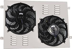 Amazon KUUHLERSAT Aluminum Radiator Shroud Electric Fan For 1966