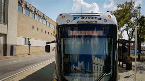 Dallas Street Car in Downtown - DALLAS, UNITED STATES - OCTOBER 30 ...