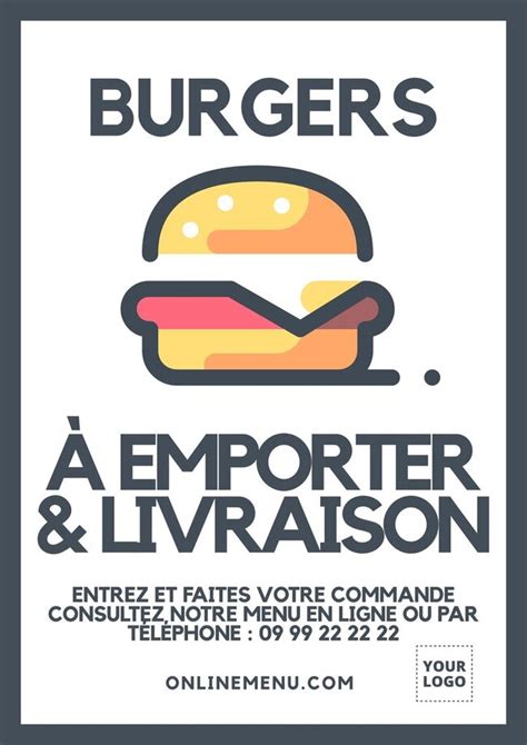 Mod Les D Affiches De Livraison Domicile