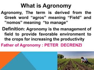 Agronomy presentation | PPT