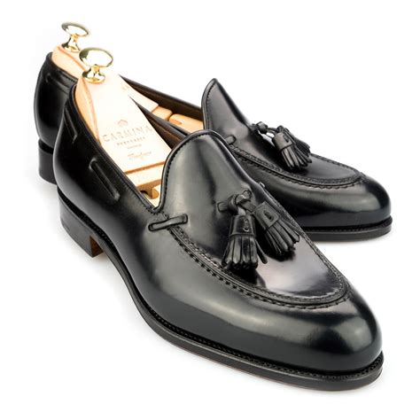 Black Cordovan Dress Loafers | CARMINA Shoemaker