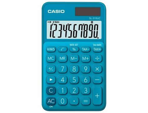 CALCULADORA DE BOLSILLO CASIO SL 310UCBL 10 DÍGITOS MAYC Suministros