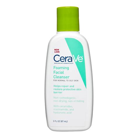 CeraVe Foaming Facial Cleanser 3 Oz Walmart Walmart