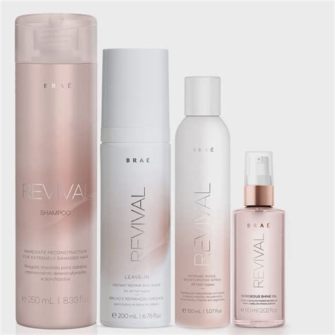 Kit Bra Revival Shampoo Ml Spray Intense Shine Ml Leo