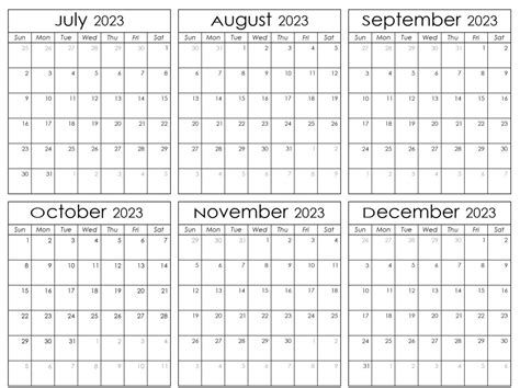 July To December 2024 Calendar Printable Coloring Pages Agnes Jackquelin