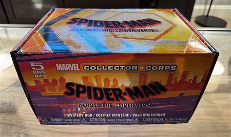 Spider Man Across The Spider Verse Marvel Collector Corps Box Size