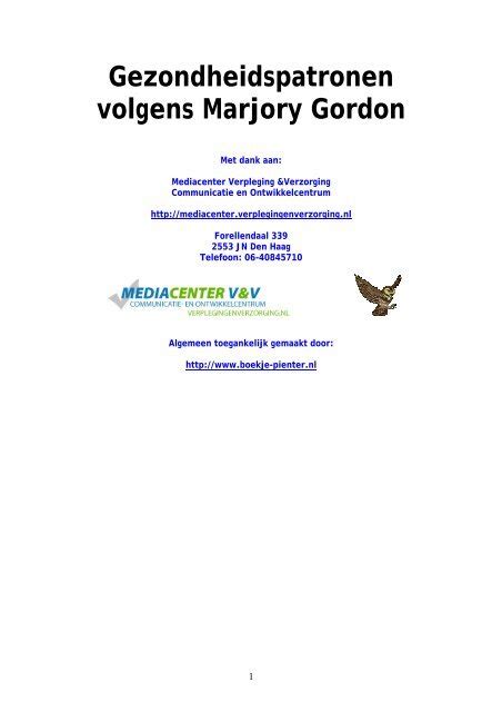 11 Gezondheidspatronen Van Gordon