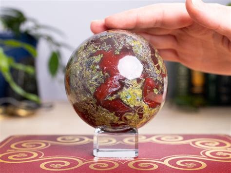 Dragon Bloodstone Sphere Polished A Grade Crystal Specimen