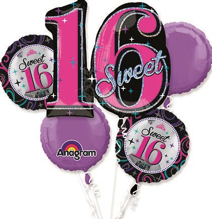 Sweet 16 Balloons | 16 balloons, sweet 16 parties, balloons