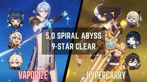 5 0 Spiral Abyss C0 Ayato Vaporise C0 Navia Hypercarry Floor 12