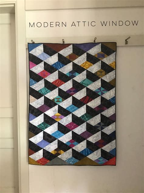 Modern Attic Windows By Karen Combs English Paper Piecing Quilts Attic Window Quilts Quilts