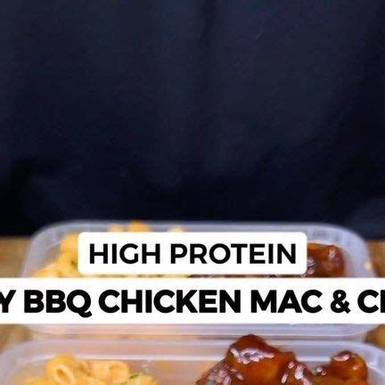 High Protein Honey BBQ Chicken Mac Cheese