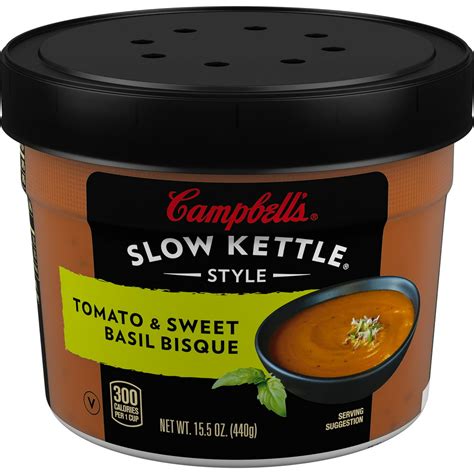 Campbells Slow Kettle Style Tomato And Sweet Basil Bisque 15 5 Ounce