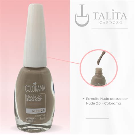 Esmalte Nude Da Sua Cor Nude 2 0 8ml Colorama Loja Talita Cardozo