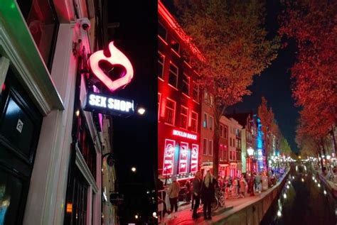 Amsterdam Red Light District Girls Geniet Van Een Nacht Vol Plezier