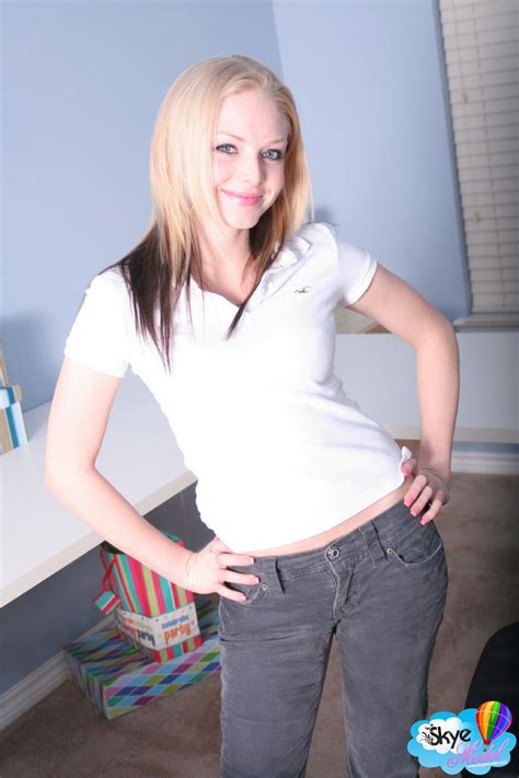 Fair Skinned Amateur Skye Model Goes Topless In A White Lace Thong CoedCherry