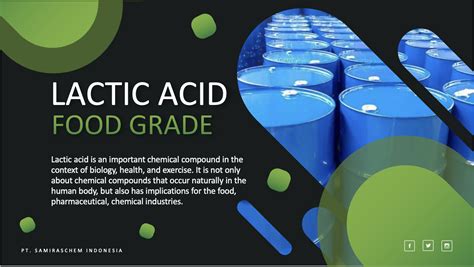 jual lactic acid food grade pt samiraschem indonesia
