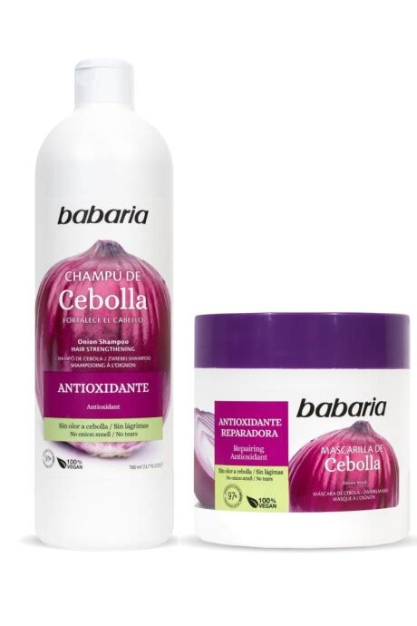 Pack Shampoo Mascarilla Cebolla Babaria Zuria