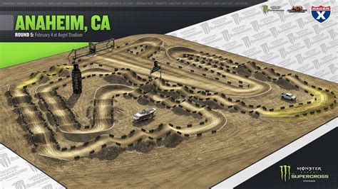 AMA Supercross: Anaheim 2 - Animated Track Maps - MotoXAddicts