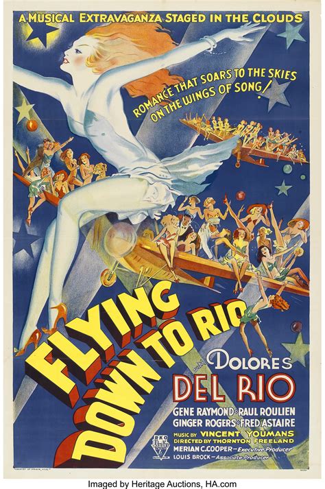 Flying Down To Rio Rko 1933 One Sheet 27 X 41 Movie Lot 85506 Heritage Auctions