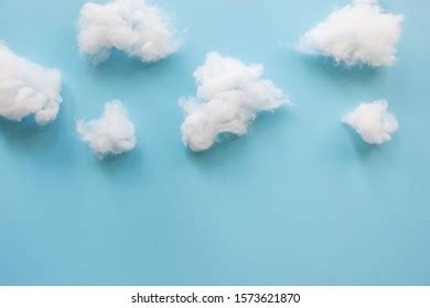 Cotton Wool Clouds On Light Blue Stock Photo Shutterstock