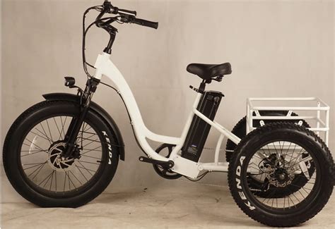 24 Inch Three Wheel Electric Bike For Adults/ 3 Wheel Fat Tire Bicycle With Basket - Buy Three ...