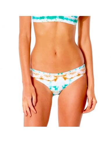 Rip Curl Summer Palm Revo Cheeky Pant Light Aqua Bas De Bikini