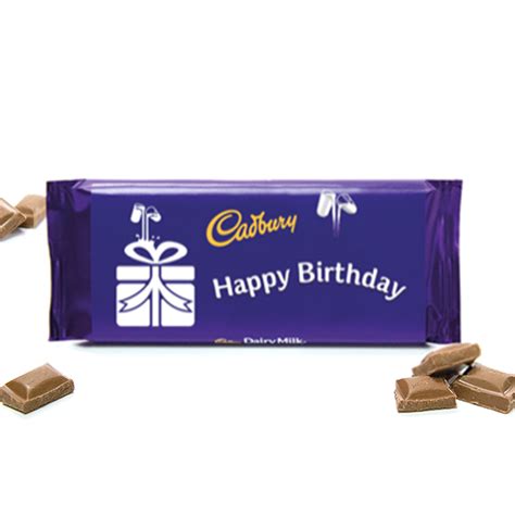 Cadbury Dairy Milk Happy Birthday Personalised Chocolate Bar For