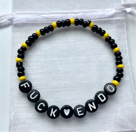 Fuck Endo Endometriosis Awareness Beaded Bracelet Etsy