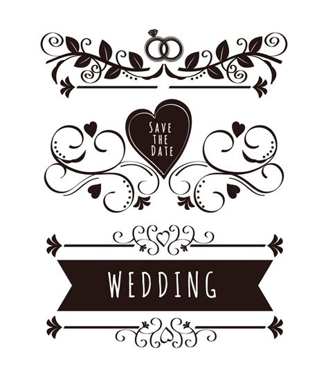 Wedding banners collection 4102359 Vector Art at Vecteezy