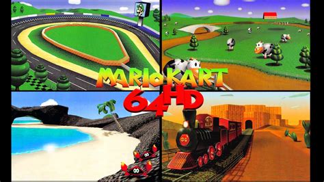 Mario Kart 64 Hd N64 Hd Texture Pack 1 4 Mushroom Cup [16 9 4k 30