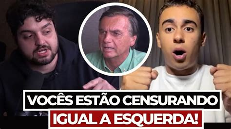 Nikolas Ferreira E Monark Discutem Ao Vivo Ao Falarem Sobre Censura Em