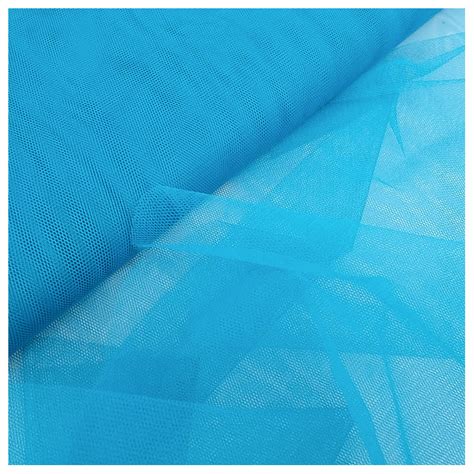 Tissu Tulle Rigide 150cm Bleu Turquoise Mercerine