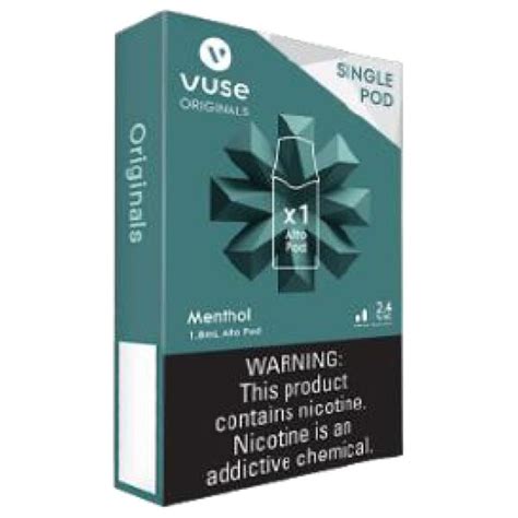 Vuse Alto Pods Pod Mg Menthol Martin Snyder Product Sales