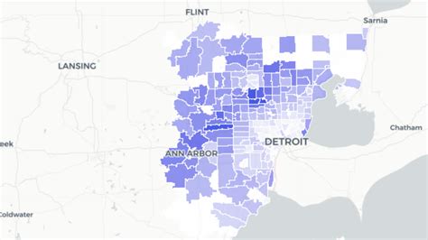 Metro Detroit Zip Code Map Adrian Kristine