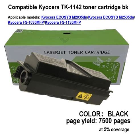 Compatible Kyocera TK 1142 Toner Cartridge Bk Shopee Philippines