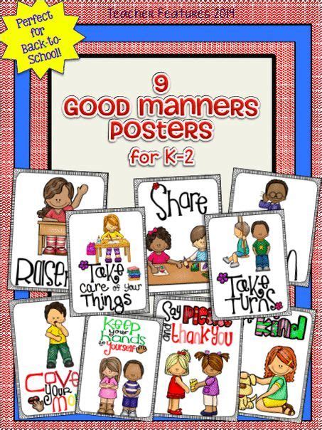 Teaching Good Manners Social Skills Back To School Classroom Management Posters Teacher