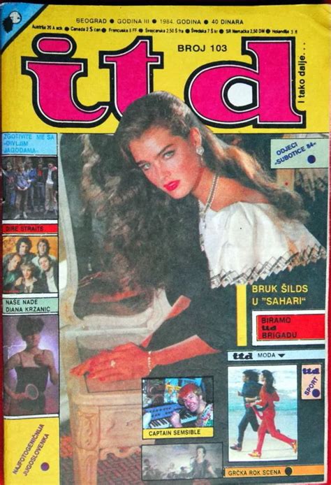 Brooke Shields Covers Exyugo Magazine ITD Yugoslavia 1984 Best