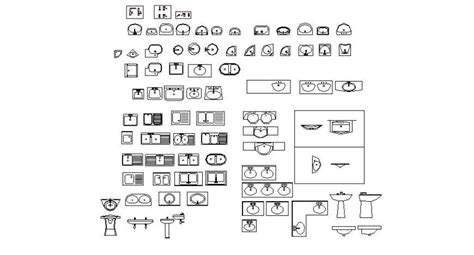 Multiple Steel And Ceramic Sink Elevation Blocks Cad Drawing Details