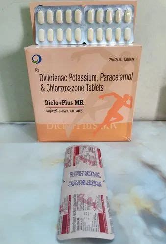 Diclo Plus Mr Diclofenac Potassium Paracetamol And Chlorzoxazone