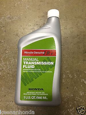 Genuine Oem Honda Manual Transmission Fluid Mtf Single Quart Ebay