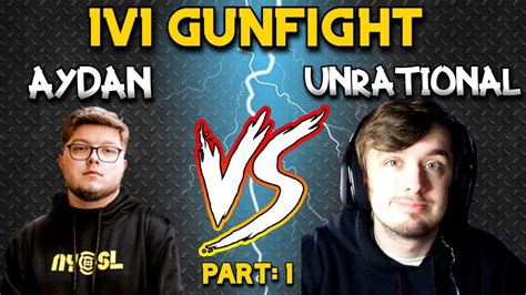 NEW WARZONE Aydan VS Unrational 1v1 Gunfight Wagers Part 1 YouTube