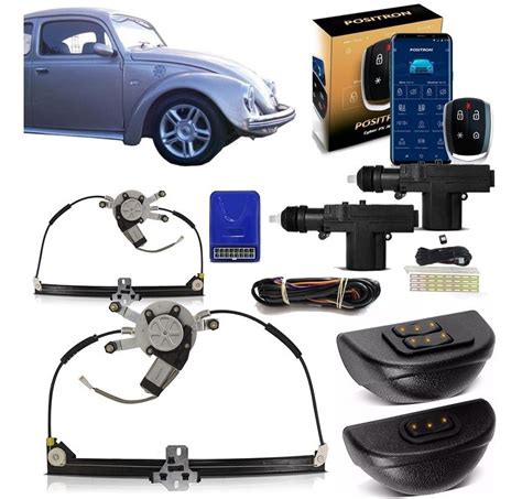 Kit Vidro Elétrico Fusca Inteiriço Trava Alarme Bluetooth Mercado Livre