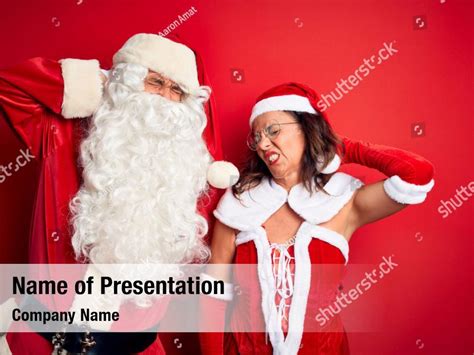 Celebration santa claus muscular PowerPoint Template - Celebration ...